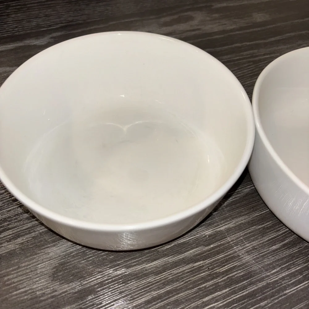 Set Of 2 MIKASA SAMANTHA 6"‎ Bone China Elegant White SOUP CEREAL BOWLS - Picture 3 of 7